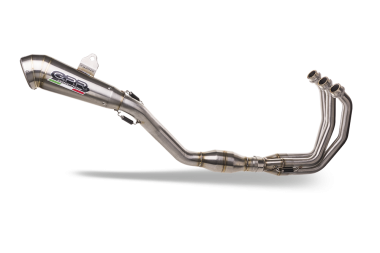 GPR exhaust compatible with  Yamaha Mt-09 2021-2023, Powercone Evo, Homologated legal full system exhaust, including removable db killer and catalyst 