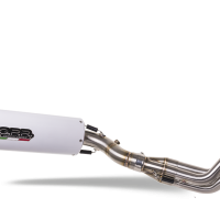 GPR exhaust compatible with  Yamaha Mt-09 Tracer 900 2015-2016, Albus Ceramic, Homologated legal full system exhaust, including removable db killer 