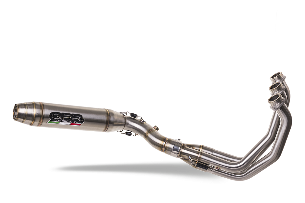 GPR exhaust compatible with  Triumph Tiger Sport 660 2022-2024, Deeptone Inox, Racing full system exhaust  