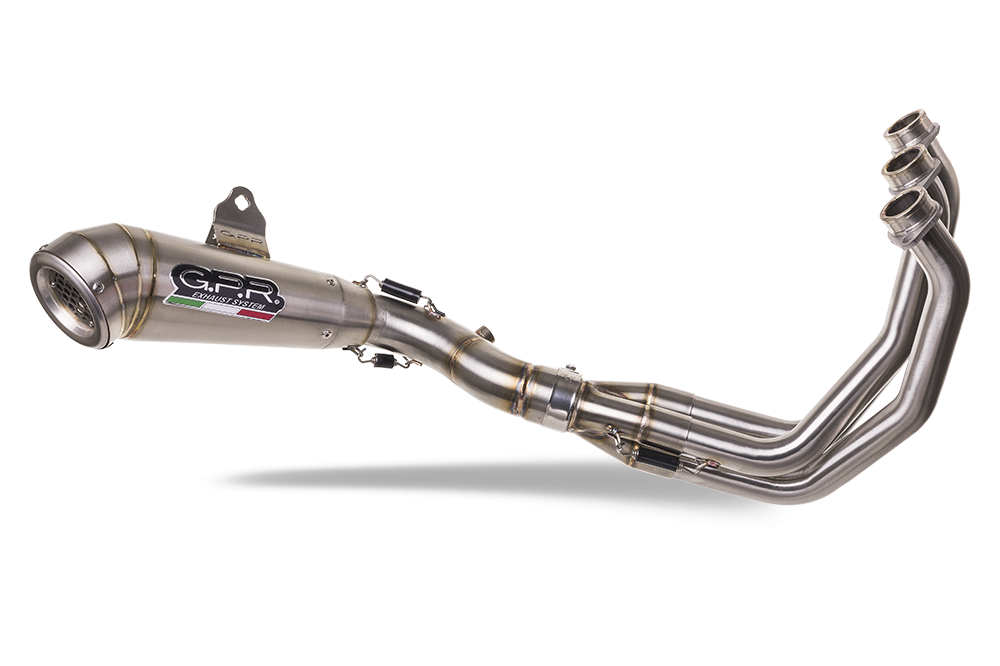 GPR exhaust compatible with  Triumph Tiger Sport 660 2022-2024, Powercone Evo, full system exhaust legal for UK and non-EU countries including removable db killer 