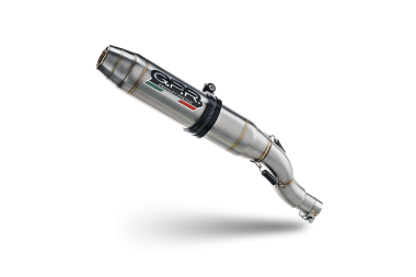 GPR exhaust compatible with  Aprilia RS 4 125 2011-2016, Deeptone Inox, Homologated legal full system exhaust, including removable db killer and catalyst 