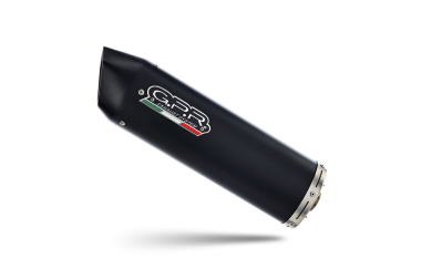 GPR exhaust compatible with  Honda Crf 250 R  2006-2009, Furore Nero, Homologated legal full system exhaust, including removable db killer 