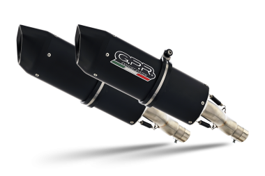 GPR exhaust compatible with  Ducati 1000 Ss 2003-2006, Furore Nero, Dual Homologated legal slip-on exhaust including removable db killers, link pipes and catalysts 