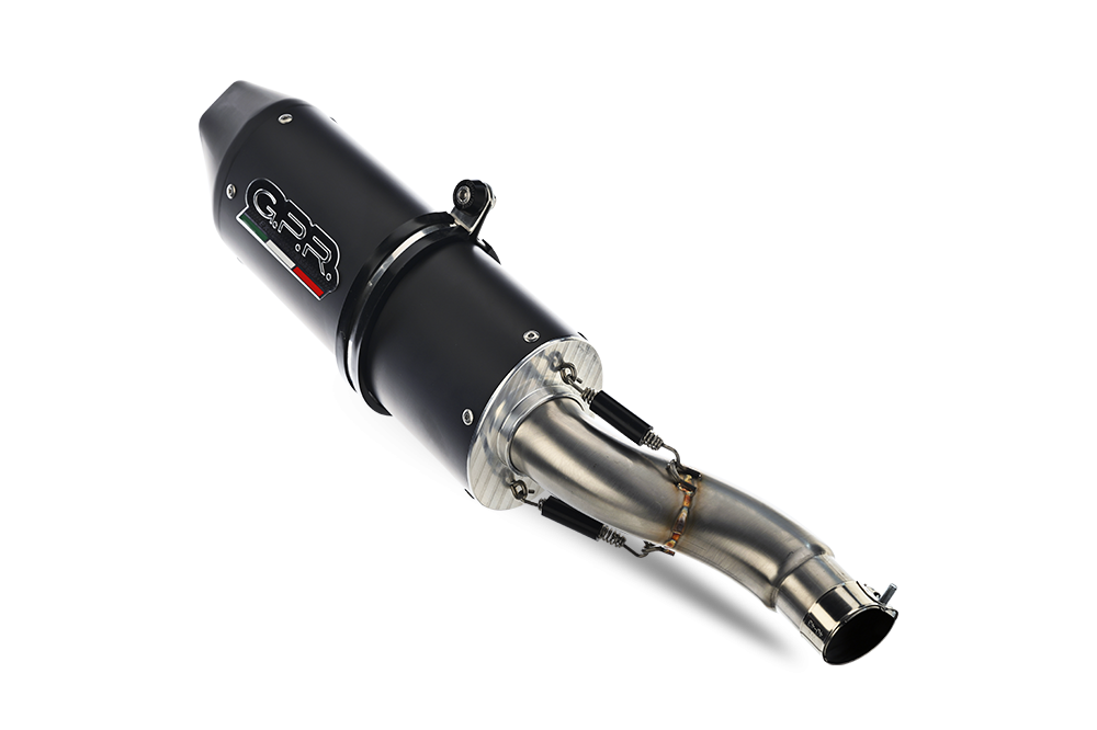 GPR exhaust compatible with  Ducati 1000 Ss 2003-2006, Furore Nero, Dual Homologated legal slip-on exhaust including removable db killers, link pipes and catalysts 