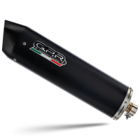 GPR exhaust compatible with  Honda Dylan 150 2000-2006, Furore Nero, Homologated legal full system exhaust, including removable db killer 