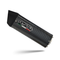 GPR exhaust compatible with  Beta Alp 4.0 2005-2016, Furore Poppy, Homologated legal slip-on exhaust including removable db killer, link pipe and catalyst 