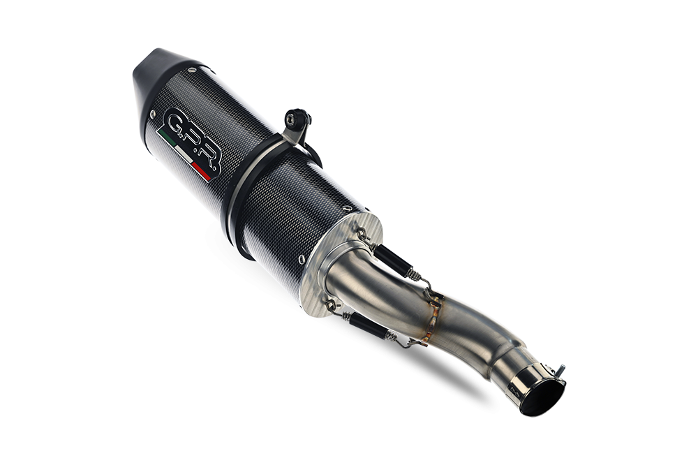 GPR exhaust compatible with  Ducati 748 -S -SP -SPS -R -RS  1995-2002, Furore Poppy, Mid-full system exhaust with dual homologated and legal silencers, including removable db killer 