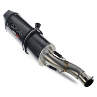 GPR exhaust compatible with  Ducati 748 -S -SP -SPS -R -RS  1995-2002, Furore Poppy, Mid-full system exhaust with dual homologated and legal silencers, including removable db killer 