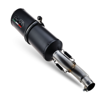 GPR exhaust compatible with  Honda Transalp XL 650 V 2000-2006, Ghisa , Homologated legal slip-on exhaust including removable db killer and link pipe 