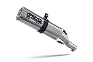 GPR exhaust compatible with  Kawasaki Versys 650 2006-2014, M3 Inox , Homologated legal slip-on exhaust including removable db killer and link pipe 