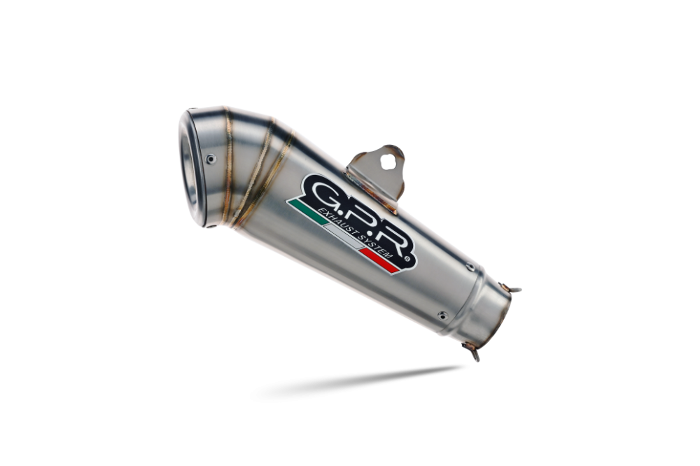 GPR exhaust compatible with  Benelli Leoncino 500 Trail 2017-2024, Powercone Evo, Homologated legal slip-on exhaust including removable db killer and link pipe 