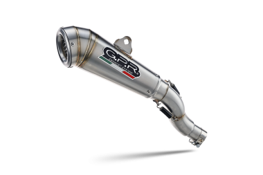 GPR exhaust compatible with  Benelli 752 S 2019-2021, Powercone Evo, Homologated legal slip-on exhaust including removable db killer and link pipe 