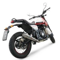 GPR exhaust compatible with  Royal Enfield Scram 411 2022-2024, Vintacone, Slip-on exhaust legal for UK and non-EU markets including link pipe and removable db killer 