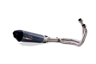 GPR exhaust compatible with  Kawasaki Versys 650 2023-2024, GP Evo4 Poppy, Homologated silencer for noise including full line,db killer and catalyst compliant for inspection 